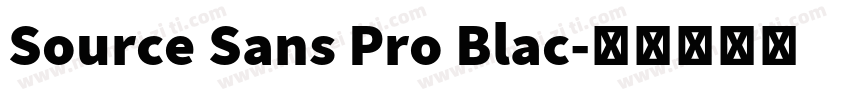 Source Sans Pro Blac字体转换